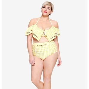 Hot Topic 2 pc swimsuit Beauty and The Beast